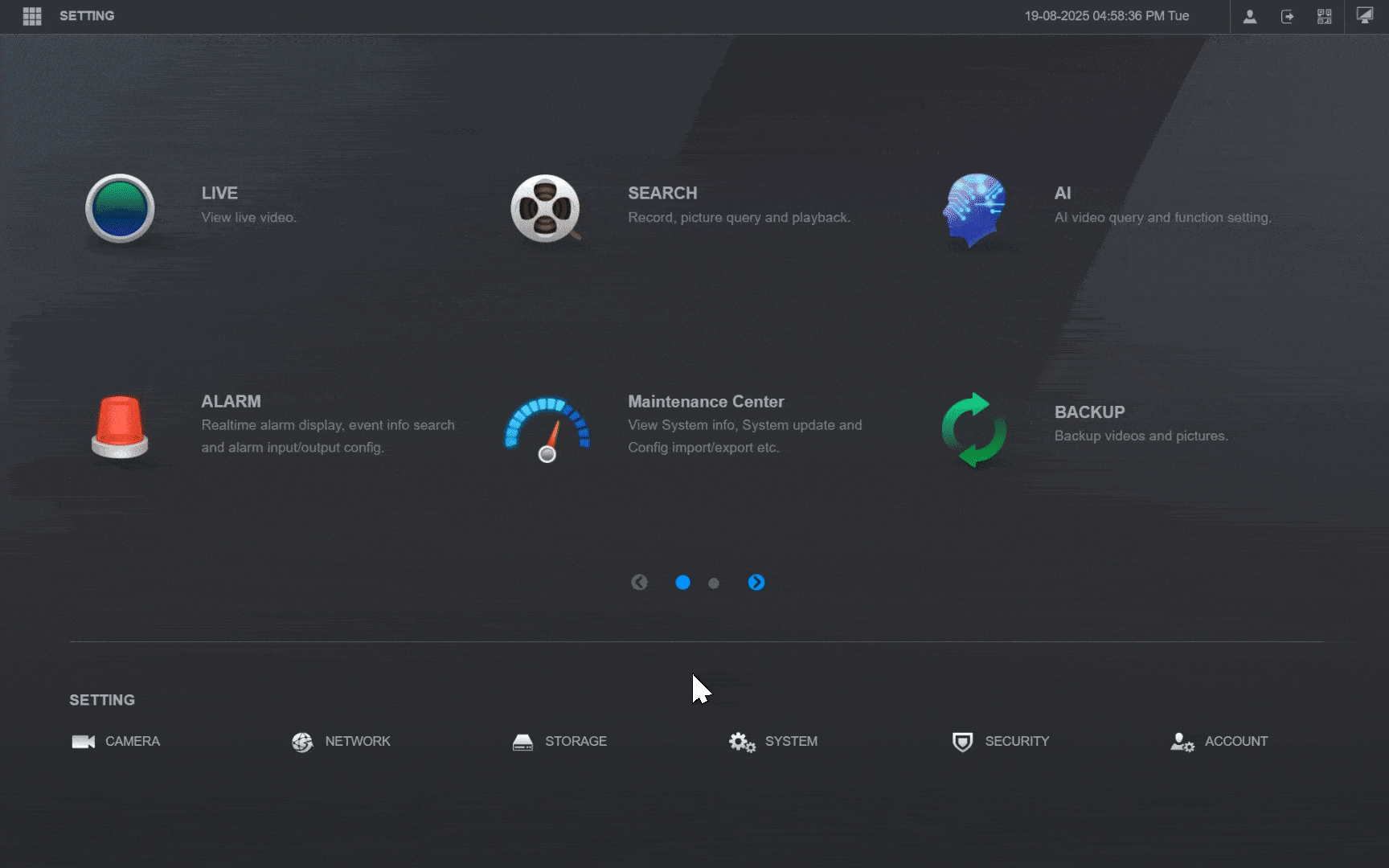 Dahua User Setup